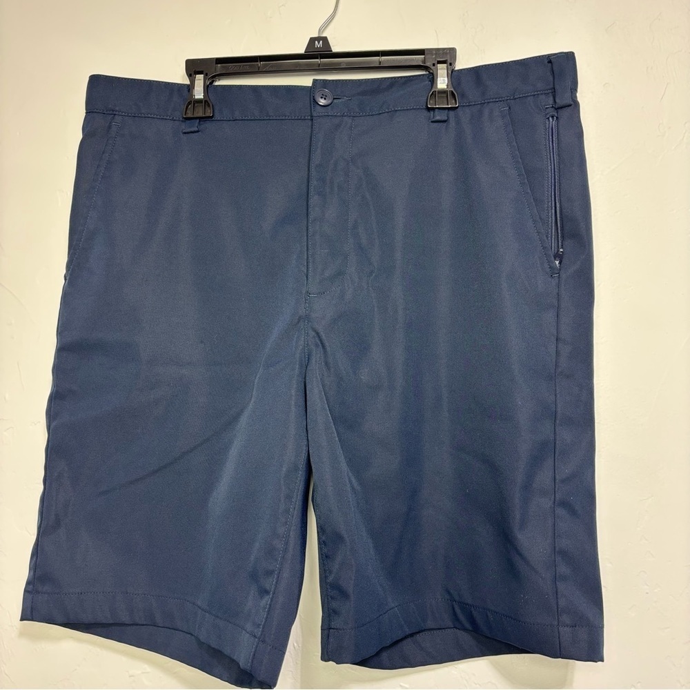 Lands' End Men's Navy Blue Chino Casual Preppy Shorts Waist Size 34